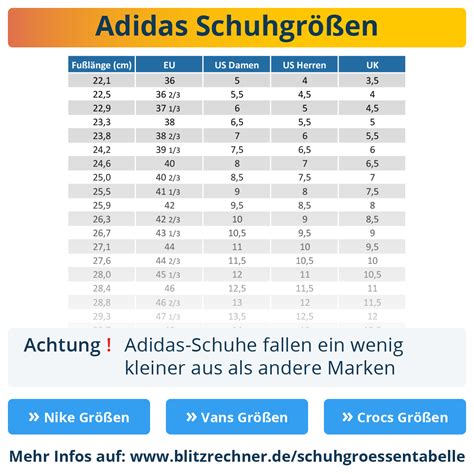 größentabelle schuhe adidas|adidas herrenschuhe größentabelle.